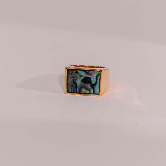 STONE SIGNET IN ABALONE