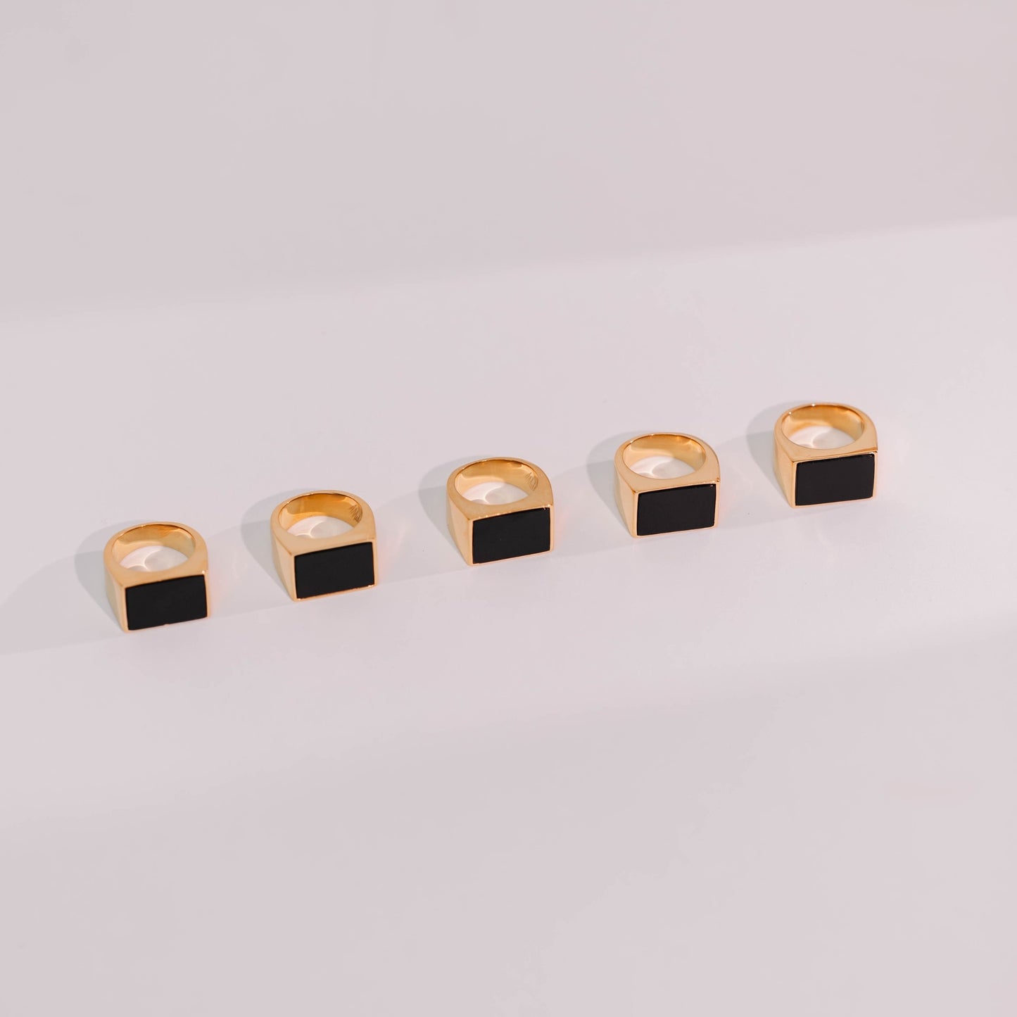 Onyx Jet Stone Signet