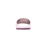 Diamond Back in Silver & Pink Sapphire