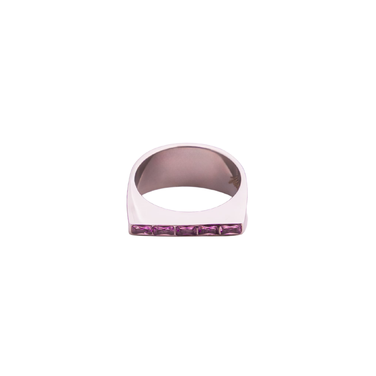 Diamond Back in Silver & Pink Sapphire