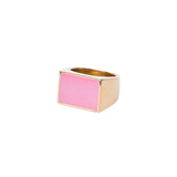 Flamingo Rose Stone Signet
